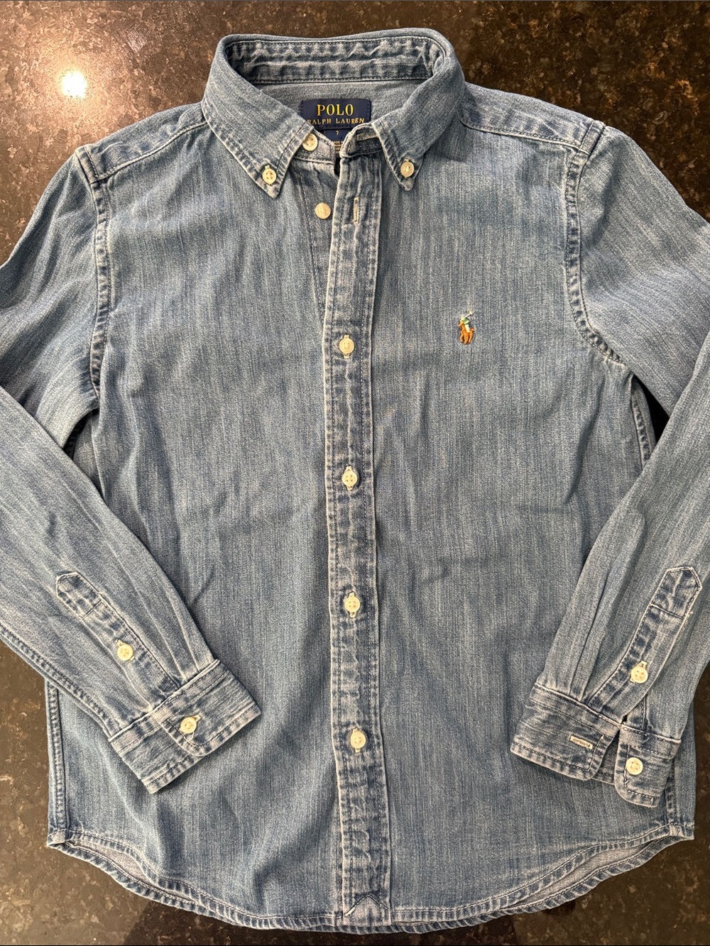Polo by Ralph Lauren Light Blue Denim Button-Down Shirt